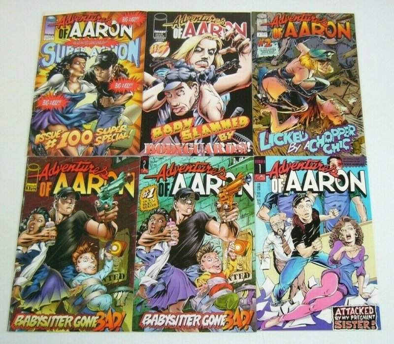 Adventures of Aaron #1-2 VF/NM complete series + vol. 2 #1-3 & 100 chiasmus set