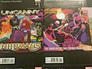 MARVEL HIP HOP VARIANT LOT OF 8 BOOKS NM 2016 INHUMANS, X-MEN, AVENGERS, 