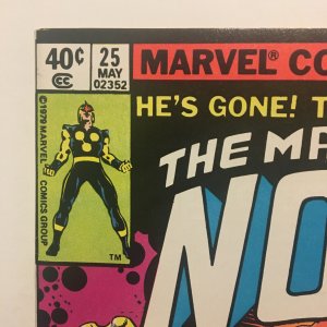 Nova #25 Final Last Issue Low Print Run High Grade 1979 Bronze Age Marvel Comics