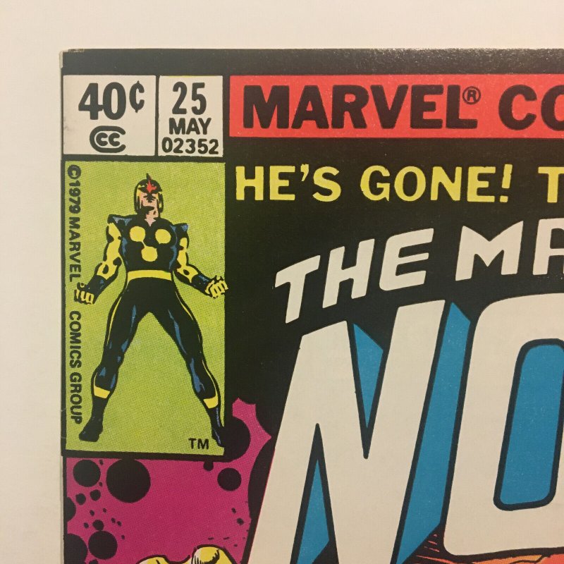 Nova #25 Final Last Issue Low Print Run High Grade 1979 Bronze Age Marvel Comics