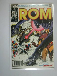 Rom #18 featuring the X-Men 7.0 FN VF (1981 Marvel)