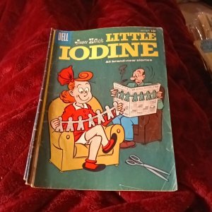 Little Iodine 8 Issue Golden Silver Age Dell Cartoon Comics Lot Run Set girls