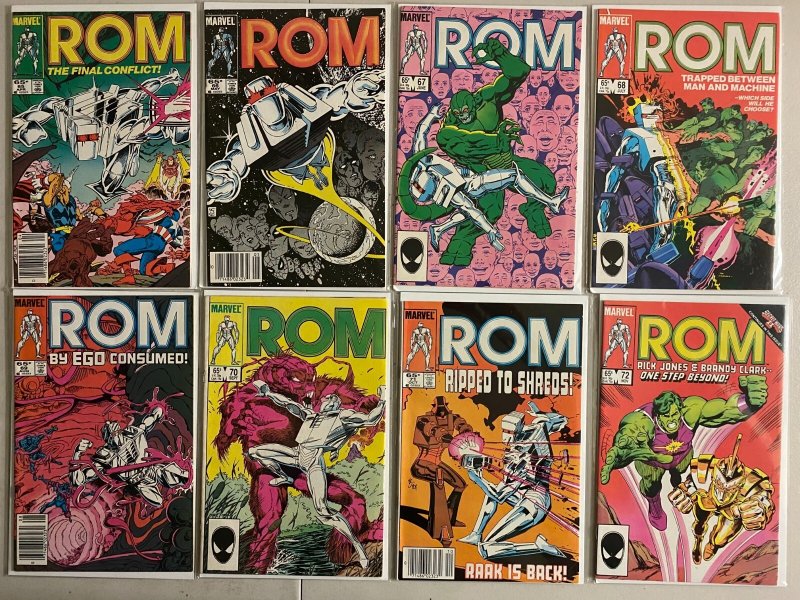 ROM Spaceknight comics run #41-75 last issue + 3 ann 38 diff avg 6.0 (1983-86)