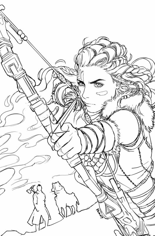 Horizon Zero Dawn Liberation #2 Frany Virgin Sketch Variant (Titan, 2021) NM 