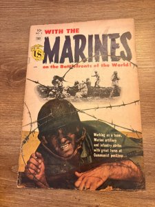 With The US Marines # 2 VG/FN Toby Press Comic Book Golden Age War 6 J409