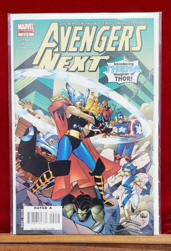 Marvel Comics 2007 Avengers Next #2 Thena Daughter Of Thor 