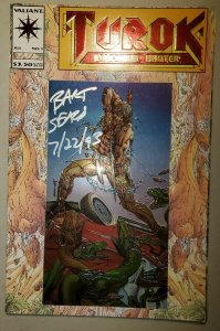 Turok Dinosaur Hunter Signed Bart Sears Volume 1 #1 Valiant July Jul 1993 (VFNM)