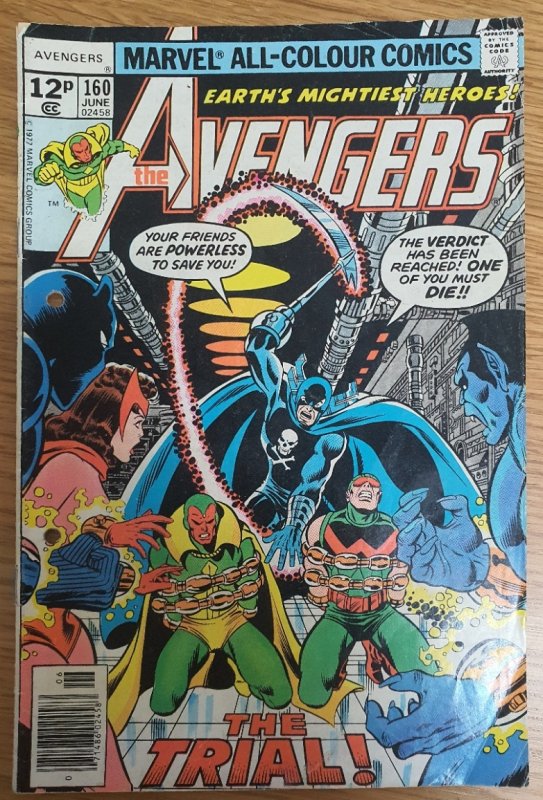 The Avengers #160 British Variant (1977)