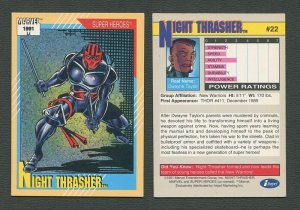 1991 Marvel Comics II  Card  #22 ( Night Thrasher ) EXMT