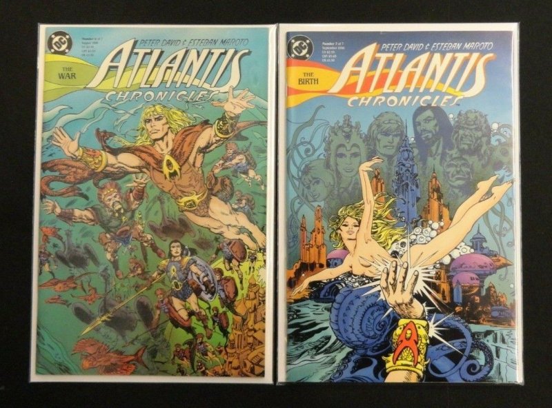 Atlantis Chronicles #1-7 1 2 3 4 5 6 7 Complete Set Origin Aquaman Peter David  