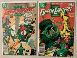 Green Lantern and GL Corps lot #145-224 last issue, ns 42 diff avg 5.0 (1981-88)