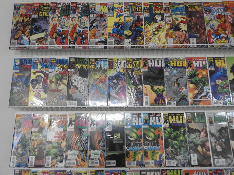 Huge Lot of 130+ Comics W/ Hulk, What If?, Spider-Man! Avg. VF+ Condition!