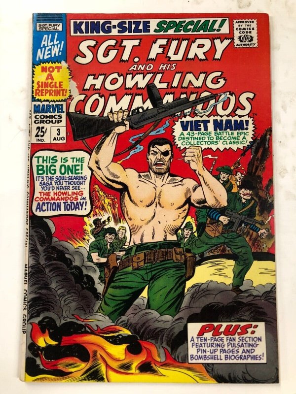 SGT FURY ANN 3 (August 1967) VG+ Howlers in Vietnam