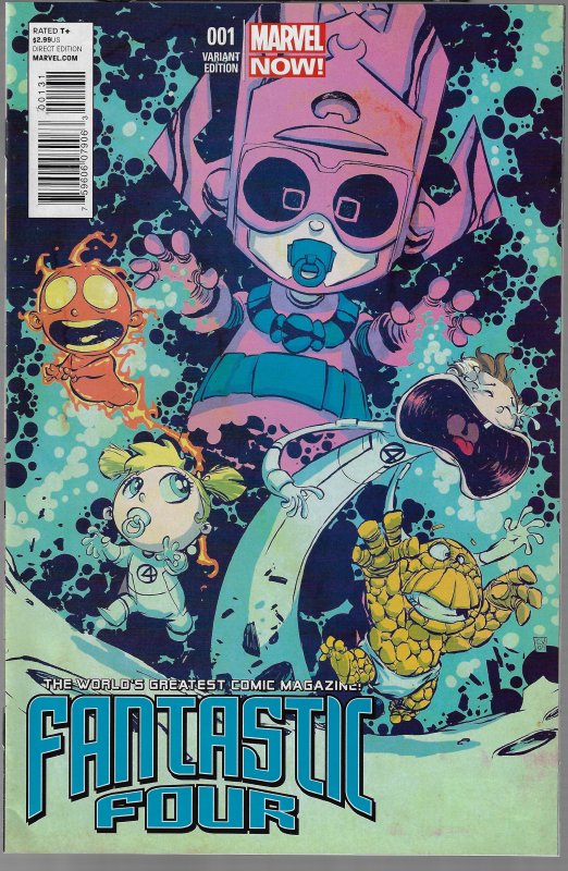 Fantastic Four #1 (Marvel, 2013) Skottie Young Baby Variant