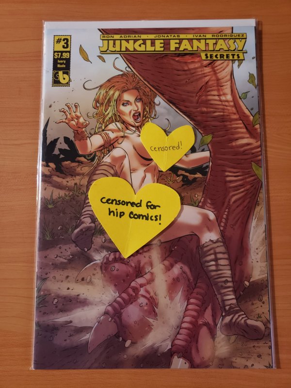 Jungle Fantasy Secrets #3 Ivory Nude Variant Cover