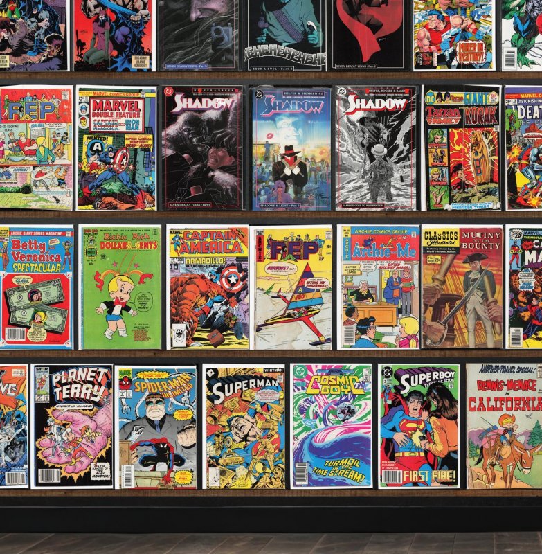 Huge Lot 130+ Comics with The Shadow, Ka Zar The Savage, Superman & More!