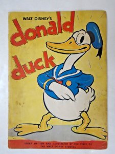 Donald Duck Linen Book (1935) Whitman #978vg+. 1st book devoted to Donald Duck!