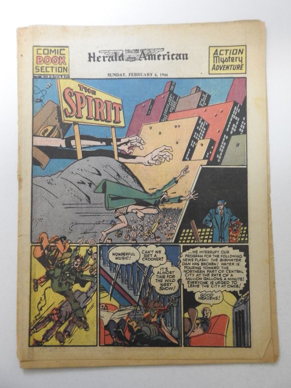 The Spirit #193 (1944) Newsprint Comic Insert Rare!