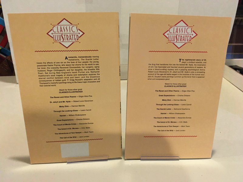 Classics Illustrated Set of 10 1990 First Comics Adaptions Prestige Format