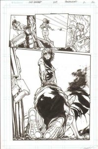 Pandemica #2 pg 20 Original Art Alex Sanchez bestselling author Jonathan Maberry 