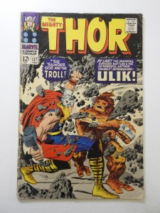 Thor #137 (1967) GD/VG Condition 1 in tear fc, ink on 1st page