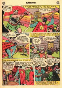 SUPERMAN #52 (May1948) 2.5 GD+  52 PGS!  3 Fun Stories! Wayne Boring Cover!