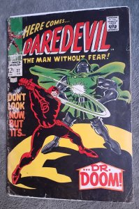 Daredevil #37 (1968) KEY 1st Epic Battle of DD vs Doom!/Elektra Bullseye Kingpin