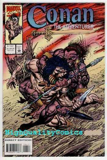 CONAN the ADVENTURER #4, NM+, Robert Howard, 1994, Sword, Sorcery