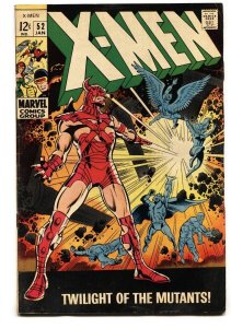 X-MEN #52--1969--comic book--MARVEL--Silver-Age--FN+