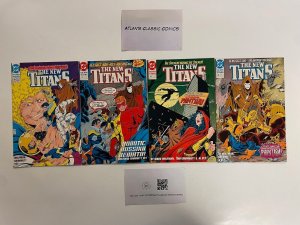 4 The New Teen Titans DC Comics #73 74 77 78.     74 NO9