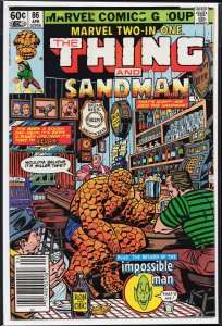 Marvel Two-in-One #86 (1982) The Thing