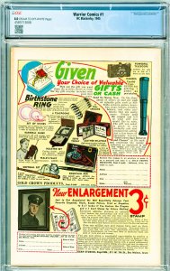 Warrior Comics (1945) CGC 8.0!