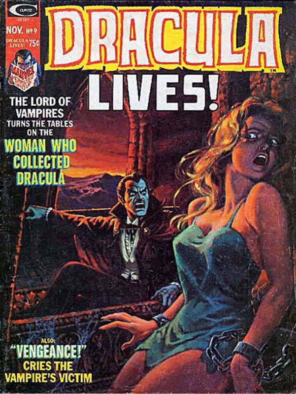 Dracula Lives! (Magazine) #9 VG ; Marvel | low grade comic