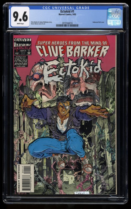 Ectokid (1993) #1 CGC NM+ 9.6 White Pages Clive Barker!