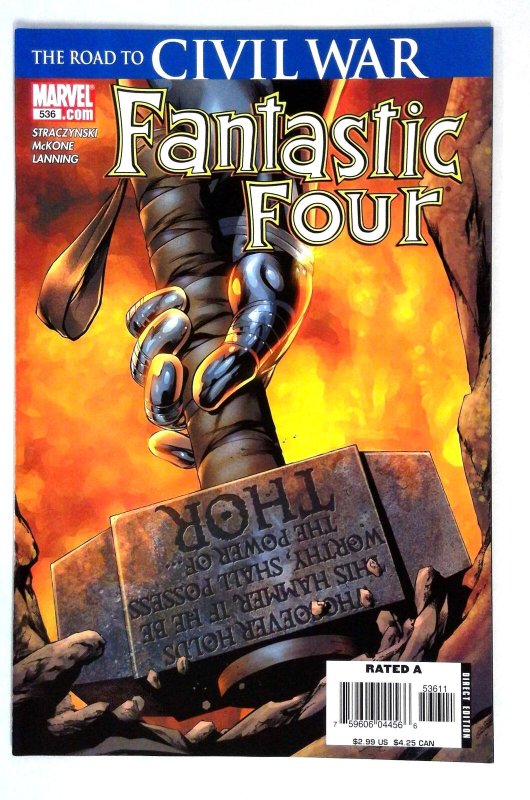 Fantastic #536 Thor Straczynski McKone Marvel (2006) NM-