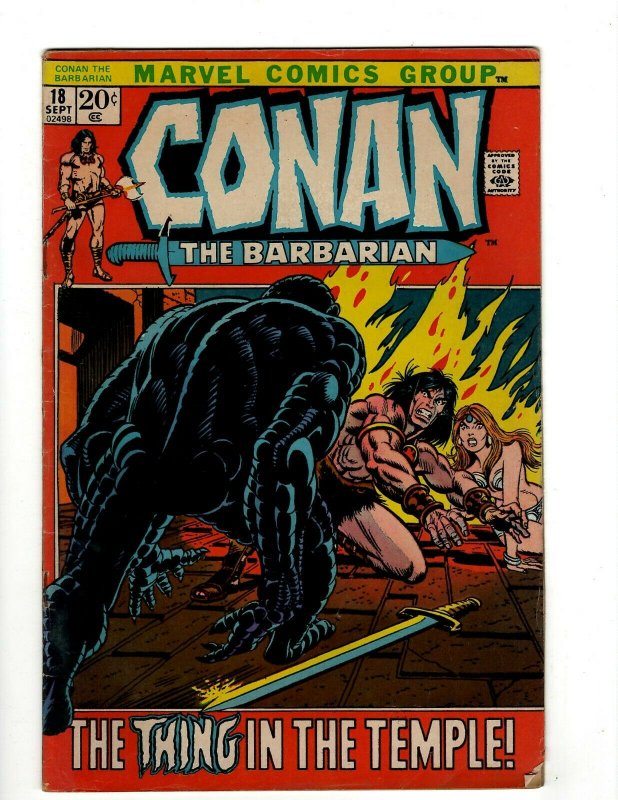 Conan The Barbarian # 18 FN Marvel Comic Book Barry Smith Kull King Sword NP16