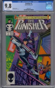 PUNISHER #1 CGC 9.8 WHITE PAGES 1987 