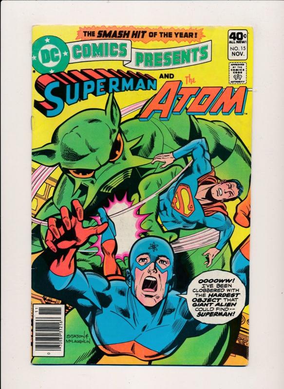 LOT OF 3 DC Presents SUPERMAN & HAWKMAN#11,& Superboy#14, &ATOM#15 F/VF(PF116)