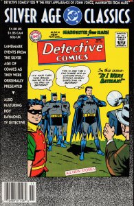Detective Comics #225 Silver Age Classics Cover (1992) Batman and Robin [Key ...