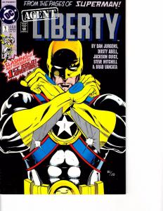 Lot Of 2 DC Comic Book Warlord #1 and Agent Liberty #1  AH12
