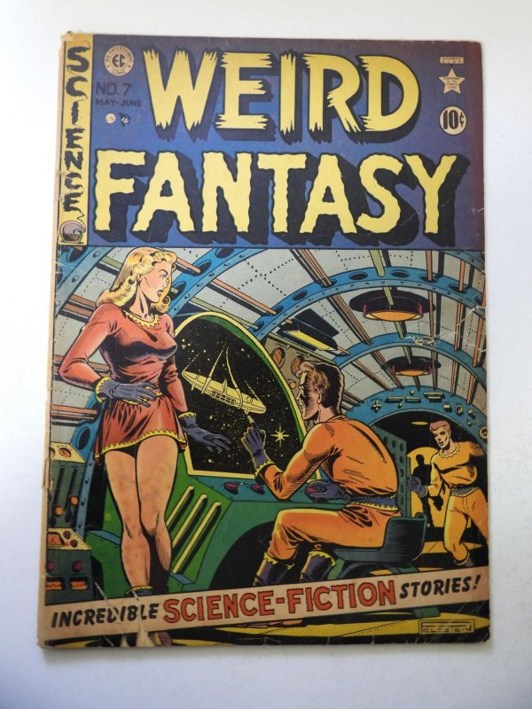 Weird Fantasy #7 (1951) GD/VG Condition three 1 tears fc, 1/4 spine split