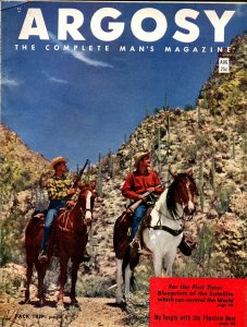Argosy 8/1950-John D MacDonald-hardboiled pulp fiction-Erle Stanley Gardner-VG+ 