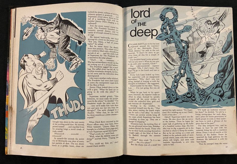 SUPERMAN HARDCOVER UK STORYBOOK ANNUAL 1968 VF