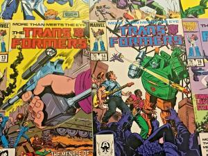 TRANSFORMERS#5-17 VF/NM LOT 1984(12 BOOKS) MARVEL COMICS