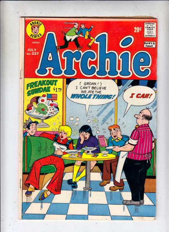 Archie #227 (Jul-73) VG/FN Mid-Grade Archie