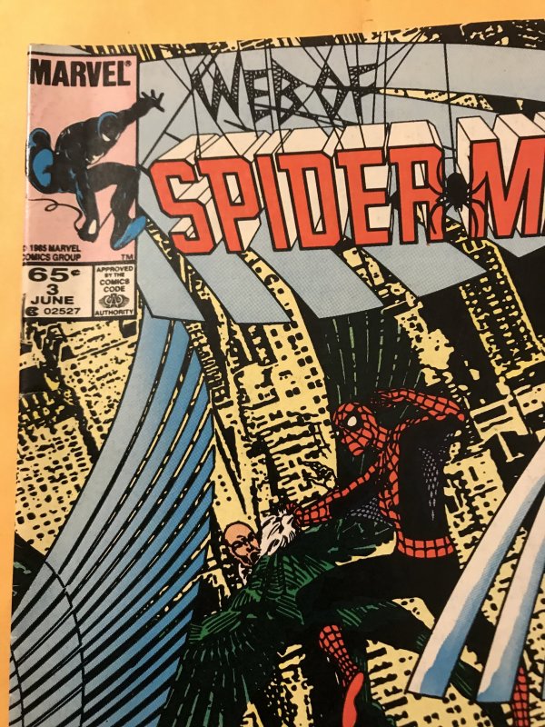 WEB OF SPIDER-MAN #3 : Marvel 6/85 Fn+; Vultures, Louise Simonson