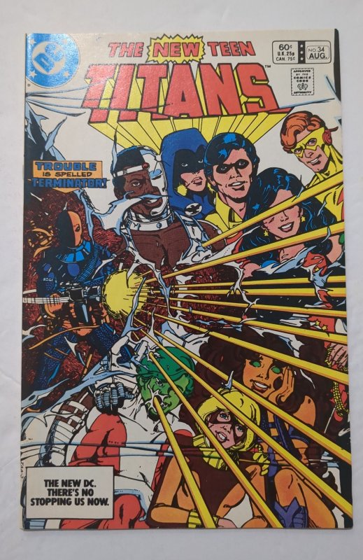 The New Teen Titans #34 (1983) NM- 9.2 1st full Deathstroke cover