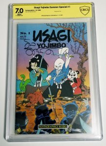 Usagi Yojimbo: Summer Special #1 (1986) CBCS 7.0 Signed Stan Sakai FREE SHIPPING