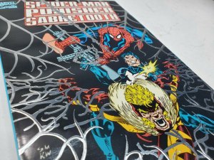 Marvel Comics SPIDER-MAN PUNISHER SABRETOOTH Designer Genes Novel NM 