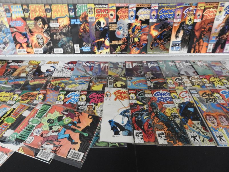 Huge Lot of 180+ Comics W/ Ghost Rider, Batman, Swamp Thing Avg VF- Condition!